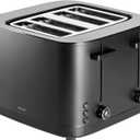 ZWILLING Enfinigy, 4-Slice Toaster with 4 Slots, Extra Wide 1.5" Slots for Bagels and Toast, Black