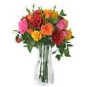 Der Rose 8 inch Clear Glass Flower Vases for Flower Bouquet Decoration Home Centerpiece Wedding Decor Gift