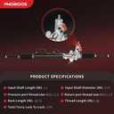 PHOBOOS Hydraulic Power Steering Rack and Pinion Fit for Hyundai & Kia