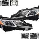 Headlight Compitable with Camry 2018-2024 Headlamp Front Light Driver and Passenger Side TO2502277 TO2503277 TO2502255 TO2503255