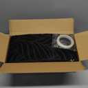 Stair Treads for Wooden Steps - Non Slip Stairs Carpet Tape Peel and Stick with Double Adhesive Tape Set of 15 Leaf -Black (15pc - 8" x 30"inch)