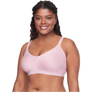 Warner's Women's Easy Does It Underarm-smoothing With Seamless Stretch Wireless Lightly Lined Comfort Bra (Medium, Lilac)