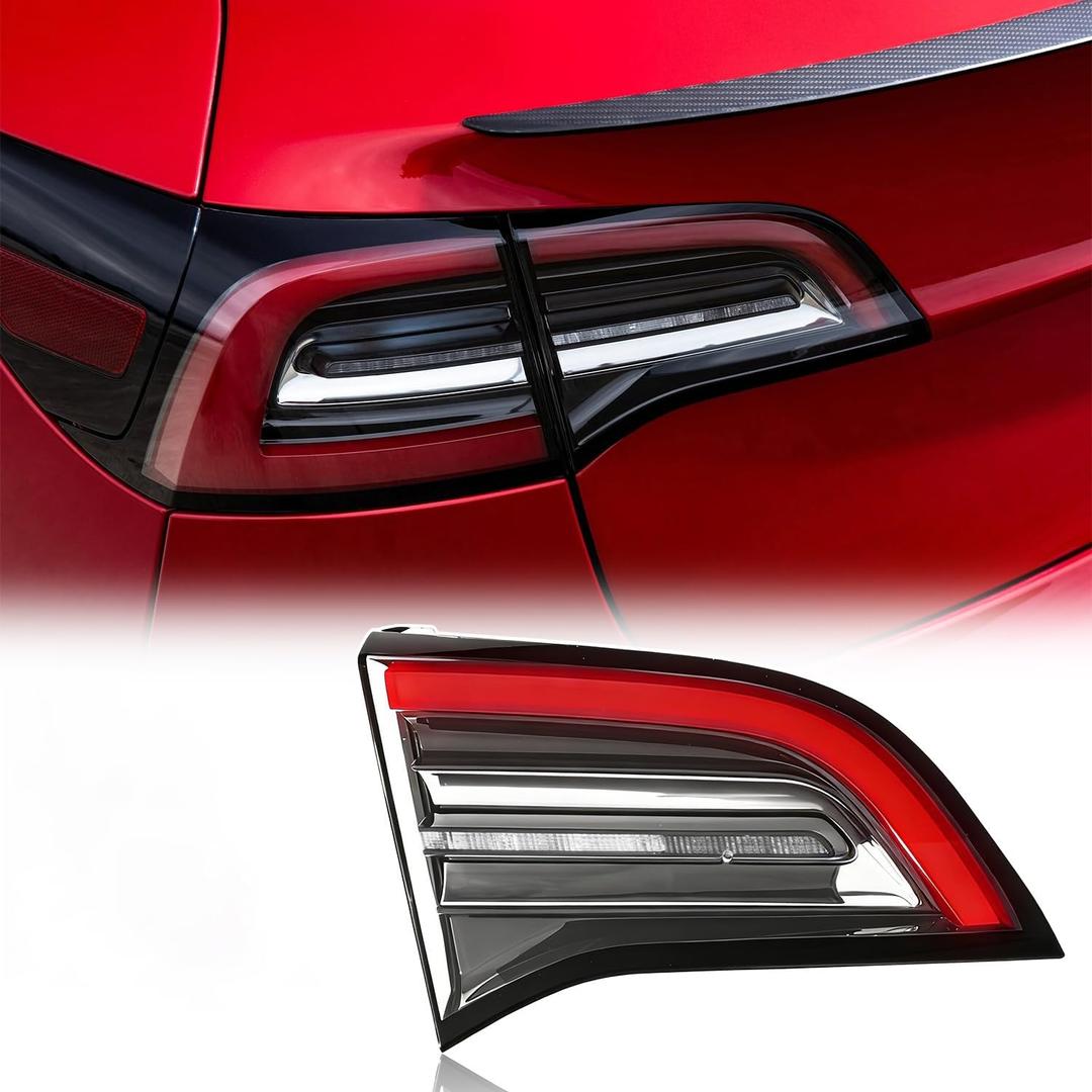 1077401-00-G 3 Pin Inner Trunk Tail Lights Compatible With Tesla Model 3 2017-2021 1077401-00-F 1077401-00-E 1502088-00-B Rear Lamp Driver Left Side