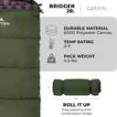Teton Junior, 20 Degree and 0 Degree Sleeping Bags. Finally, Sleeping Bag for Boys, Girls, All Kids, Warm and Comfortable, for All Camping Weather and Built to Last, Junior 0F
