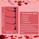 Christmas Garland Hanger for Front Door Frame,Garland Hanger for Front Door FrameAdjustable ''18-66 Heavy-Duty Holder for Wreaths,Lights,Damage-Free No-Drill Design.