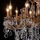 Crystal Chandeliers Contemporary Chandelier Island Lighting 15 Lights Candle Pendant Ceiling Light Fixture for Dining Room Living Room Kitchen Bedroom Hallway Entry D35.4