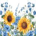 Dishwasher Magnet Cover, Sunflowers Magnet Sticker Fridge Panel Decal for Home Kitchen Decor, 23x26 in