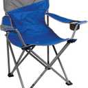 Coleman Big-N-Tall Camping Chair with Cup Holder & Side Pocket, Water-Resistant XL Outdoor Seat Supports up to 600 lbs, Great for Camping, Tailgating, Firepits, Patio, & More, One Size