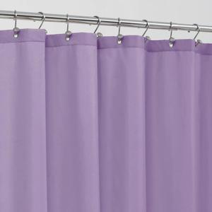 ALYVIA SPRING Lavender Purple Fabric Shower Curtain Liner Waterproof - Soft & Light-Weight Cloth Shower Liner with 3 Magnets, Hotel Quality & Machine Washable - Standard Size 72x72, Lavender