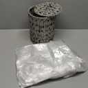 Endymion Grey Wicker Trash Can, Waterproof Wicker Waste Basket for Bathroom, Woven Waste Basket for Bedroom, 2 Gallon Round