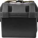 Attwood 9082-1 Small Battery Box with Mounting Kit and Strap, Fits U1 Batteries, Black