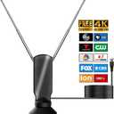 TV Antenna for Smart TV, 360 Reception Digital HD Antenna Without Cable Indoor Outdoor, Support 4K/8K/1080p for Free Local Channels, with Strong Suction Base. (Rabbit, Small)