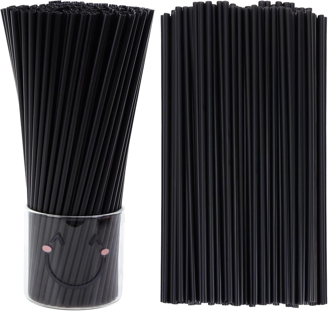 Tomnk 500pcs Straws Disposable, 10.3 Inches Plastic Straws, Plastic Drinking Straws for Tumblers and Ice Coffee