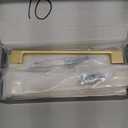 Amerdeco 10 Pack Brushed Gold Cabinet Pulls 7.5 Inch(192MM) Hole Centers Kitchen Cabinet Handles Cabinet Hardware Kitchen Handles for Cabinets Cupboard Handles Drawer Pulls ZH0060