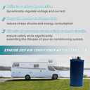 3312195.000 RV Air Conditioner Motor Capacitor 60/5 MFD Compatible with Dometic B59146 B59186 B59196 B595146 57915.741, Replaces Dometic 3312195000, Heavy Duty Air Conditioner Capacitor Replacement