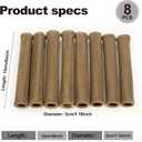 Titanium Spark Plug Boot Sleeve,6 Inch, Basalt Fiber,8 Pack, TH-01