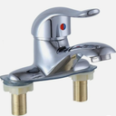 Bathroom Double Coupling Sink Tap Attachment Mixer Tap Bathroom (Silver One Size)