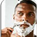 Shower Mirror Fogless for Shaving, No Fog Shaving Mirror, Anti-Fog Makeup Small Mirror Bathroom Accessories Travel Camping, Shatterproof Men's Woma Wall HangingLarge 9.5inx7.5in