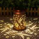 Mothers Day Gifts for Mom Grandma - Birthday Day Gifts for Women, Hummingbird Solar Lantern Outdoor Waterproof, Garden Decor