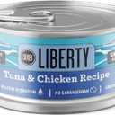 BIXBI Liberty Wet Cat Food Shreds Variety Pack Featuring Chicken/Salmon Recipe & Tuna/Chicken Recipe (2.75 Ounce Cans, Case of 12) (EXP 01/13/29)