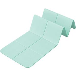 Kanonmaori Foldable Yoga Mat for Travel 72"x 31.5"x 0.31"Inch, 8mm Thick Folding Exercise Mat, Non-slip Pilates Mat for Women & Men, Travel Yoga Mat Packable for Workout and Fitness (green）