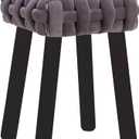 Vanity Chair for Makeup Room, Foot Stools Ottoman, Chairs Living Room, Makeup Vanity Chair, Vanity Stool Chair for Bedrooms Living Room Balcony(Dark Grey)