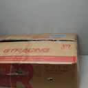 GTPLAYER Big and Tall Gaming Chair Breathable Fabric Computer Chair with Strong Lumbar Support, Comfortable Office Chairs with Pocket Spring Cushion, High Back Ergonomic Desk Chairs with Footrest (Black White)