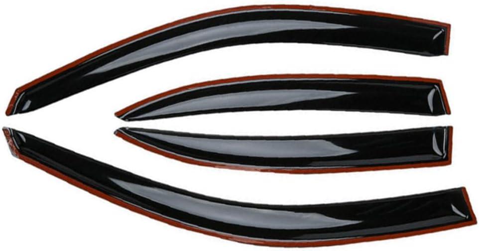 4pcs Outside Mount Style Window Rain Guards Durable Side Wind Deflectors Dark Smoke Vent Window Visors Fit for Chevrolet 2013-2015 Malibu 2016 Malibu Limited