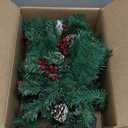 2 Pack Pre-lit Christmas Tree with Remote, Battery Operated with Timer, Smart Multi-Color & Warm White Lights, Music Sync, Artificial Christmas Tree for Outdoor Porch, Urn Filler, Xmas Decor