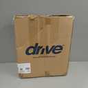 Drive Medical 2-in-1 Raised Toilet Seat with Removable Padded Arms - Elevated Bathroom Safety Support - Secure Locking Attachment - Easy Height Assistance - Durable Construction, Standard Toilets