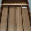 Silverware Organizer Kitchen Drawer Organizer Utensil Organizer Acacia Silverware Holder Cutlery Organizer in Drawer Flatware Organizer Tray(5 slots, Acacia