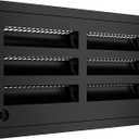 RV 20" Refrigerator Upper/Lower Side Wall Vent with Mesh Insect Screens for Campers Trailers (Black)