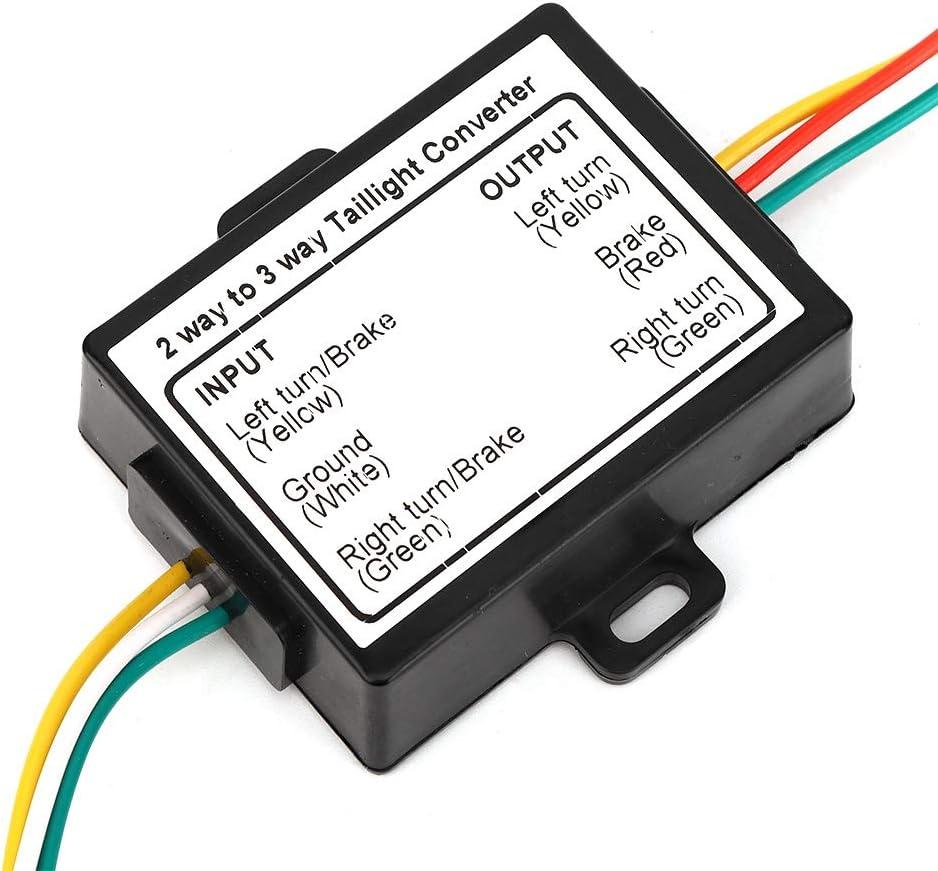 Trailer Light Converter,2 To 3 Wire Convert,Trailer Connectors,2-To-3 Wire Splice Trailer Converter Electrical System Wire Harness Adapter Us Type