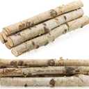 6Pack Small Birch Logs for Fireplace Unfinished Wood Crafts DIY Home Decorative Burning,Fireplace Log Set (0.78''-1.18'' Dia. x 12" Long)