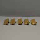 guccde Christmas Stocking Holders, Mantel Christmas Stocking Hangers, Metal Weighted Hooks for Hanging Christmas Stockings, Fireplace Xmas Holiday DecorationGolden of 5