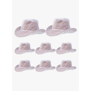4Pcs Cowboy Hat Rain Covers Plastic Hat Waterproof Cover for Dust Unisex Travel Cowboy Hat Storage