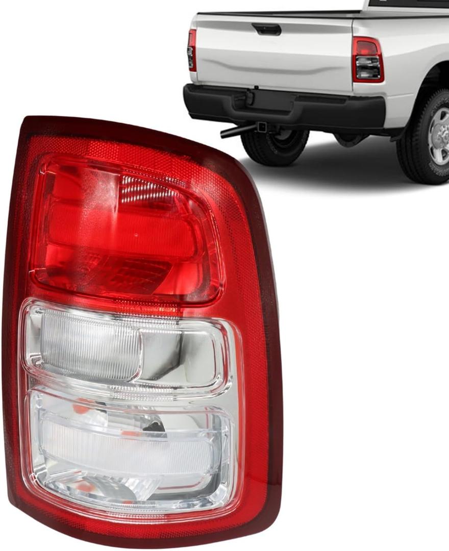 Right Tail Light Assembly Compatible with Ram 1500 2500 3500 2019-2023 Rear Tail Lamp 68361714AD
