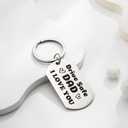 6 x Eaciy Gifts for Dad Keychain from Daughter Son, Drive Safe Keychain Dad Gifts Christmas Gift for Husband