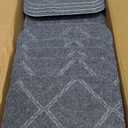 9"X36" Stair Treads Carpet Non-Slip for Wooden Steps Indoor, Machine Washable and Reusable with Tape Free Self-Adhesive Back for Pets, Set of 15, Grey