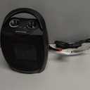 GiveBest Portable Electric Space Heater, 1500W/750W Ceramic Heater with Thermostat, Heat Up 200 Square Feet in Minutes, Safe and Quiet for Office Room Desk Indoor Use (Black)