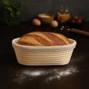 Saint Germain Bakery Oval Banneton Proofing Basket and Bread Lame Set  10 Inch Rattan Basket with Liner, Razor Blades & Leather Cover  Sourdough Bread Baking Kit Gift for Artisan Bakers