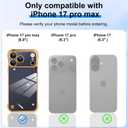 Phone Case, Compatible with iPhone 17 Pro Max, Transparent Electroplated Golden Phone Case, Frameless Design, with Camera Lens Protection.