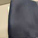 Simplebrand Ava Navy Blue Short 36 Inches Blackout Curtain 2 Panels Set, Half Window Rod Pocket Privacy Curtain Tiers for Kitchen, Curtains Blackout for Bathroom Shades, W40 x L36 Inch, Navy Blue