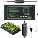 Seedling Heat Mat with Thermostat Controller for Plants Heating Pad Seed Starting Heating Warming Pad Temperature and Auto Off Timer Waterproof Warmer Fermentation Indoor Greenhouse Heater (1 PC / Thermostat)