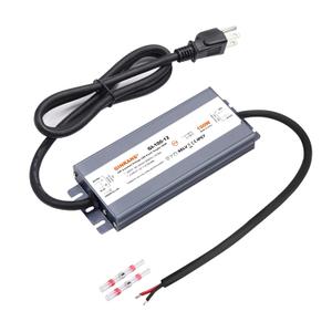 100W IP67 Waterproof Constant Voltage LED Driver Power Supply Transformer, 100-240V AC Universal Input with Plug, Output 12V DC 8.33A Max. for Outdoor LED Lighting