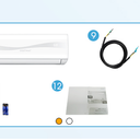 COSTWAY 12000BTU Mini Split Air Conditioner & Heater, 17 SEER2 208-230V Wall-Mounted Ductless AC Unit Cools Rooms up to 750 Sq. Ft, Energy Efficient Inverter AC w/Heat Pump(Blast Series)
