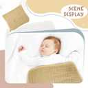 Irenare 6 Pack Muslin Burp Cloths Cotton Baby Burping Rags Large 20 x 10 Inch 6 Layers Spit up Rags Soft Absorbent Multicolor Wash Cloths Diapers for Newborn Baby Girl Boy (Light Color)