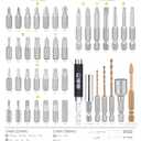 42PCS S2 Steel Screwdriver Bit Set, Magnetic Drill Bit Set, includes PH, PZ, SQ, SL, Hex, Torx Security Bit Set, and Nut Bit, with Carbide Burr, 1/4 Hex Extension Bit Holder, Upgraded Version