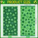 Hallswl 3pcs St. Patrick's Day Hand Towels Green Shamrock Jacquard Towel for Bath Irish Clover Cotton Soft Bathroom Kitchen Decorative Set for St. Patrick's Day Holiday Decor Gift,14 x 29 Inch
