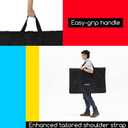 MEEDEN Soft Art Portfolio Bag: 24 x 36 Inch Black Art Canvas Portfolio Case - Waterproof 600D Oxford Carrying Storage Case for Artwork, Poster, Sketching, and Drawing